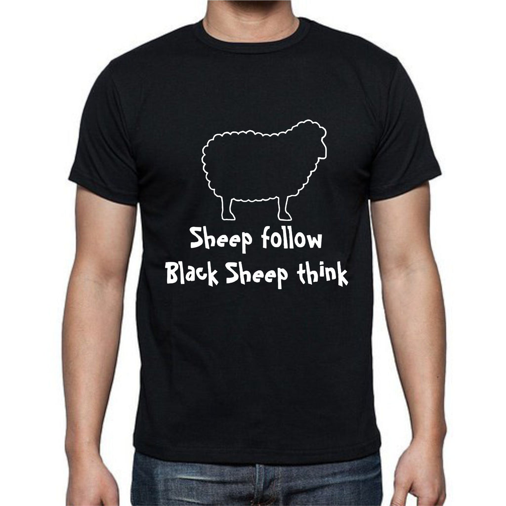 Sheep Follow Black Sheep Think T-Shirt