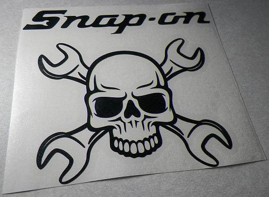 JDM Snap on Tools Toolbox Skull Wrench Japanese Drift Racing  | Die Cut Vinyl Sticker Decal | Blasted Rat