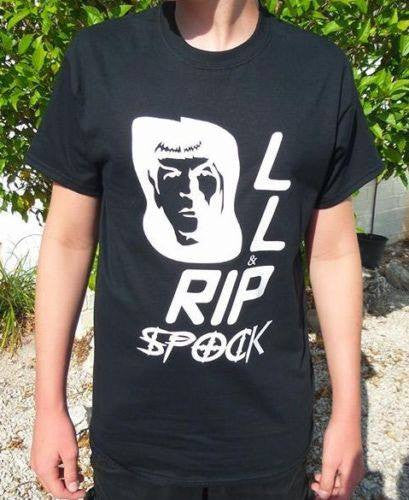 Spock Leonard Nimoy LL&RIP Vulcan Salute T-shirt | Blasted Rat
