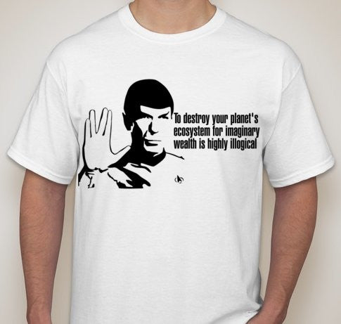 Spock Leonard Nimoy Green Quote T-shirt  | Blasted Rat