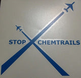 Stop Chemtrails Airplanes Protest | Die Cut Vinyl Sticker Decal | Blasted Rat