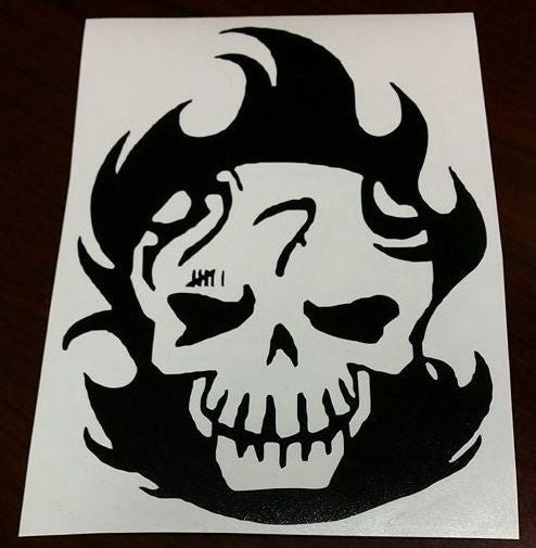 Suicide Squad Diablo Skull | Die Cut Vinyl Sticker Decal