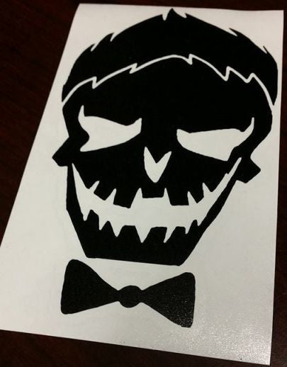 Suicide Squad Joker Skull | Die Cut Vinyl Sticker Decal