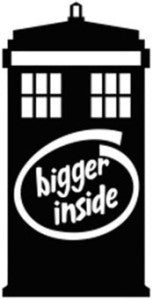Doctor Who Tardis Bigger Inside Police Box | Die Cut Vinyl Sticker Decal | Blasted Rat