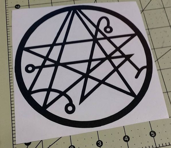 Sigil Of The Gateway Witchraft Horror Occult | Die Cut Vinyl Sticker Decal | Blasted Rat