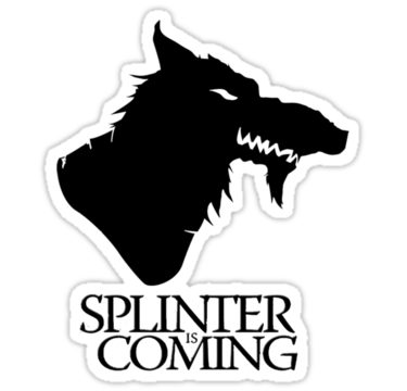 TMNT vs Game Of Thrones Splinter Is Coming | Die Cut Vinyl Sticker Decal | Blasted Rat