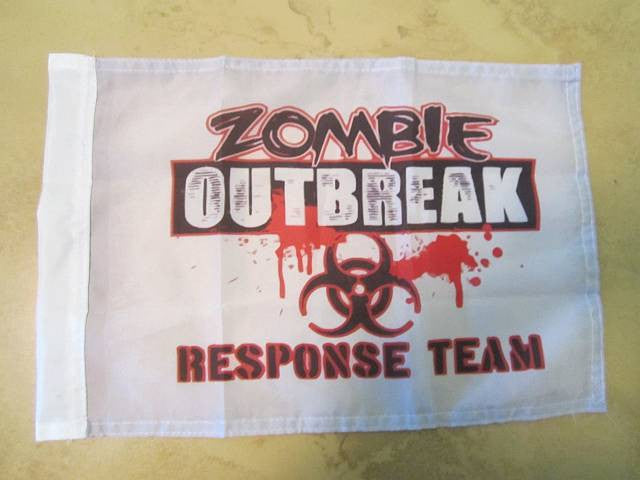 Zombie Outbreak Response Team Flag 15×12″