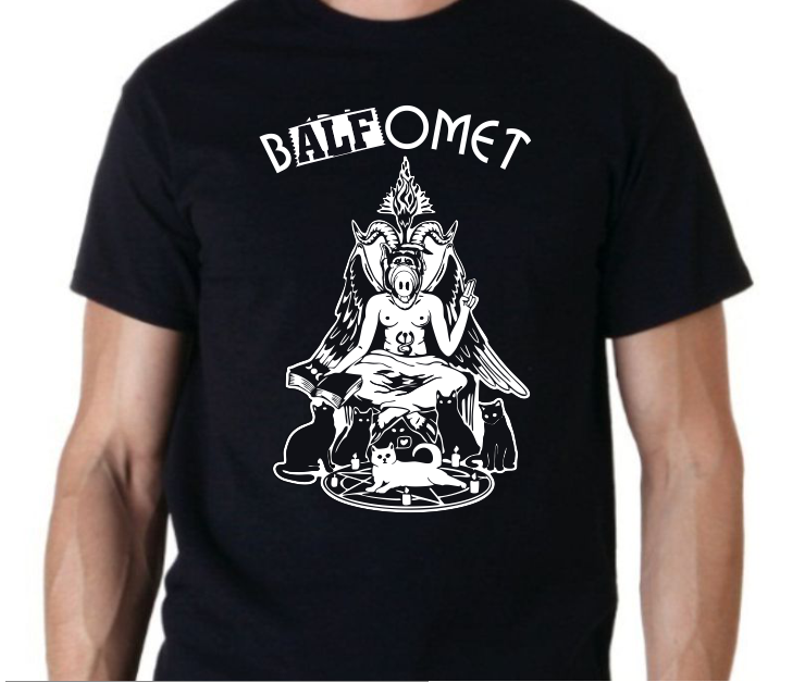 bALFomet (ALF & Baphomet Parody) T-shirt | Blasted Rat