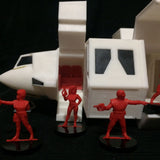 V Visitors 1,5' monochromatic figures and Squad ship open doors 11' collection