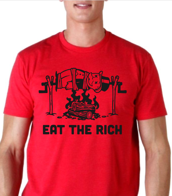 Eat The rich (Monopoly Parody) T-shirt | Blasted Rat