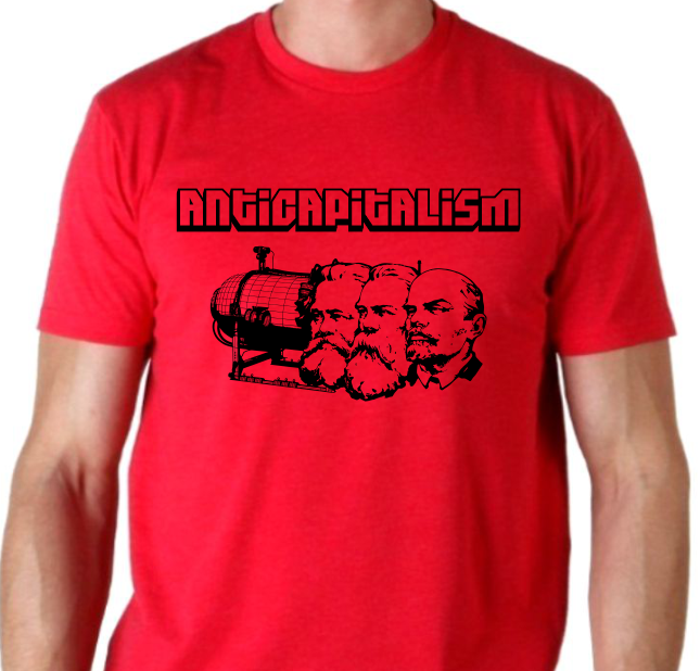 ANTI CAPITALISM (Titan, commie leaders) T-shirt | Blasted Rat