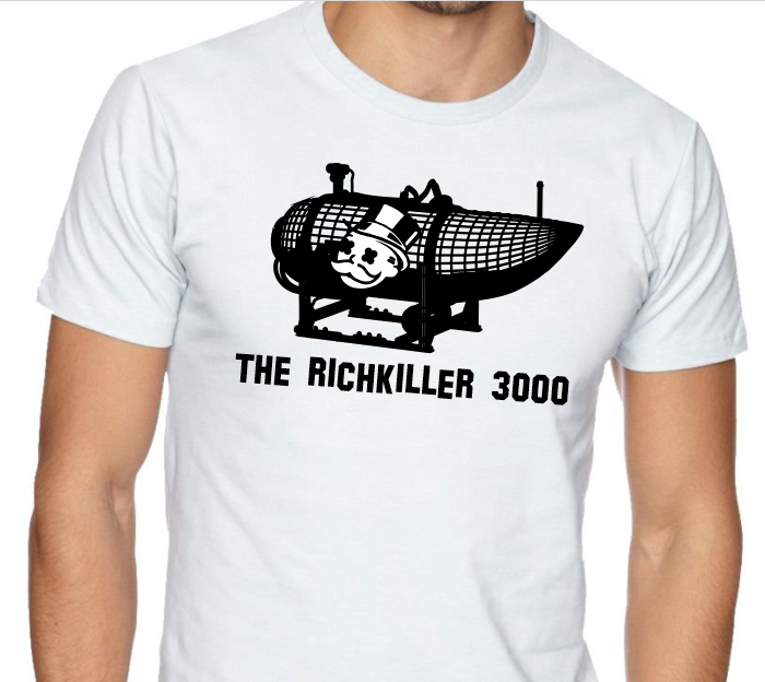 The Rich Killer 3000 (Titan, Monopoly) T-shirt | Blasted Rat