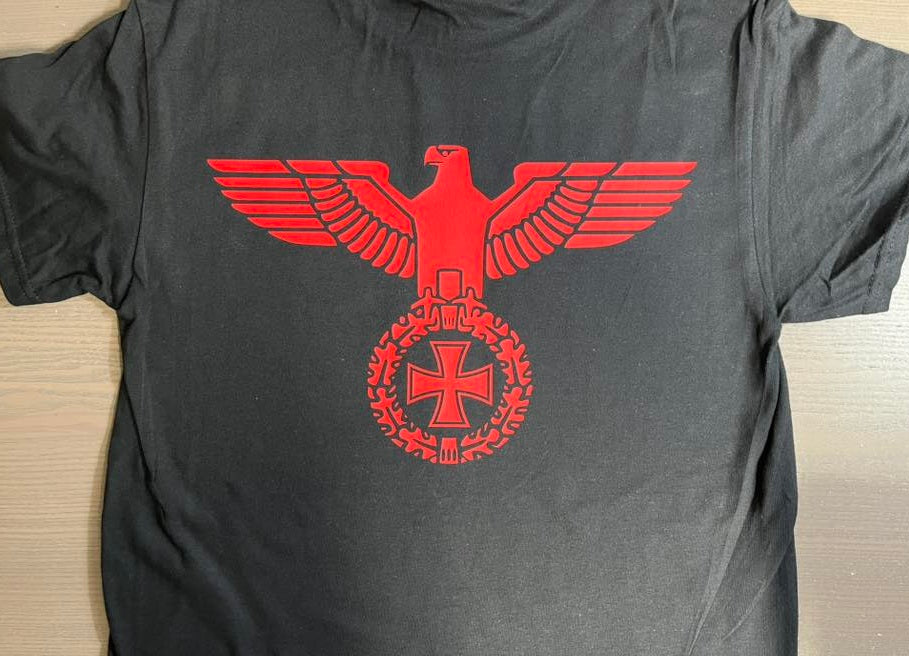 German Eagle Skull Biker Support your local outlaws T shirt tee