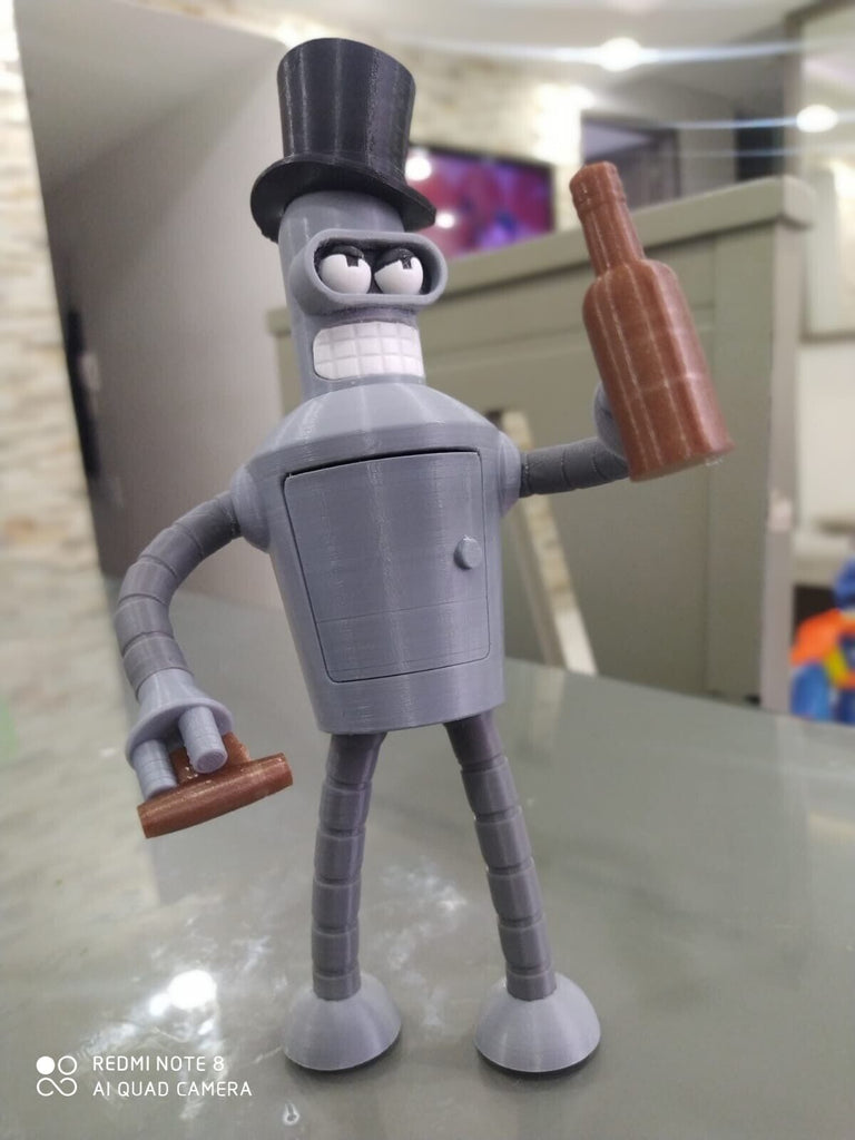 Bender Futurama Robot 8' + Accessories, Flexible Scale model Toy