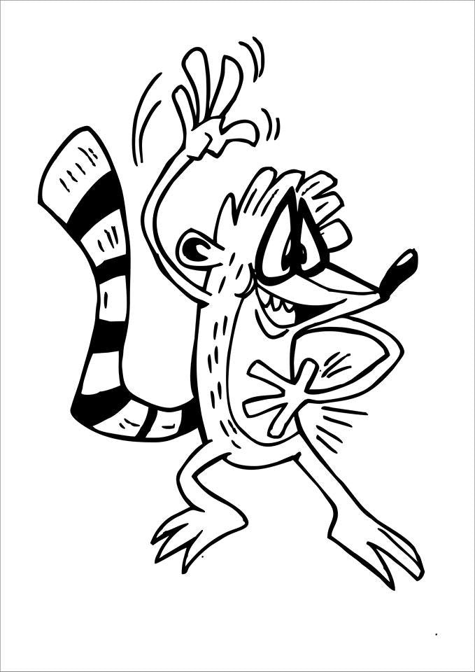 Regular Show Rigby - Die Cut Vinyl Sticker Decal