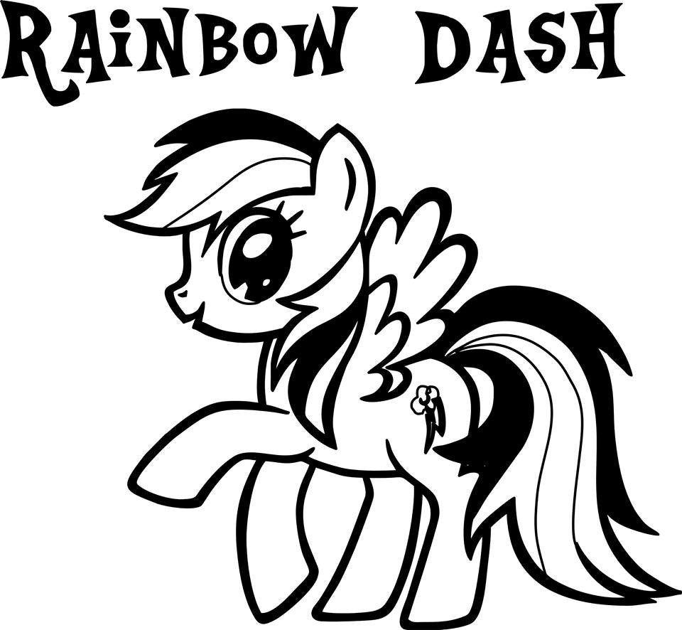 My Little Pony Rainbow Dash Variation2- Die Cut Vinyl Sticker Decal