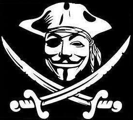 Anonymous Pirate Die Cut Vinyl Sticker Decal