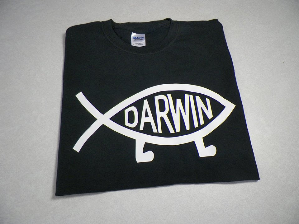 Darwin Fish Evolve T-shirt | Blasted Rat