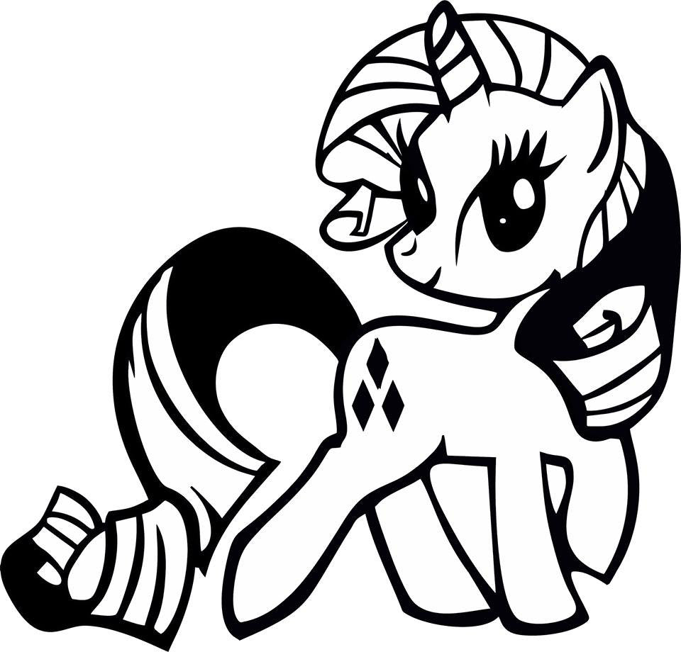 My Little Pony Rarity Variation5 - Die Cut Vinyl Sticker Decal