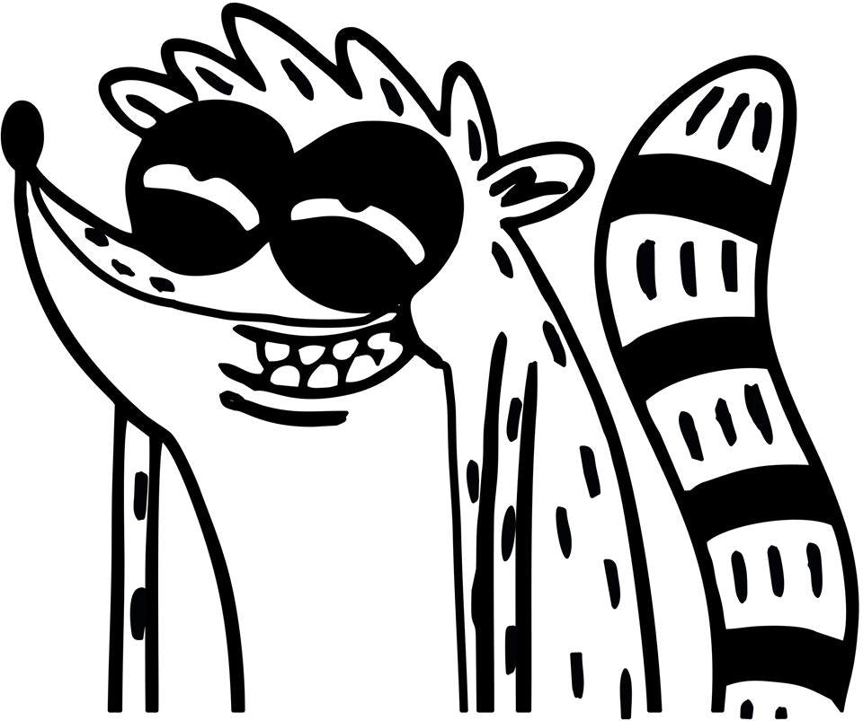 Regular Show Rigby - Die Cut Vinyl Sticker Decal