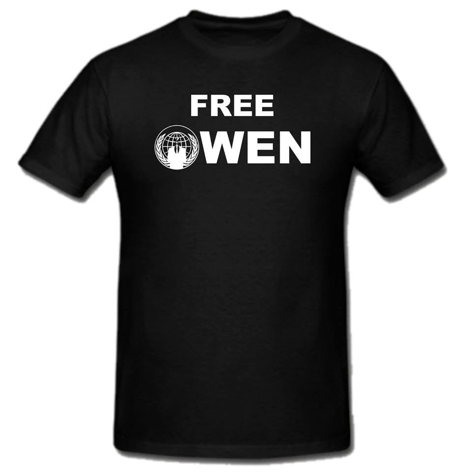Free Owen Fundraiser | Anonymous T-shirt | 100% of the Purchase Price Is Donated! | Blasted Rat