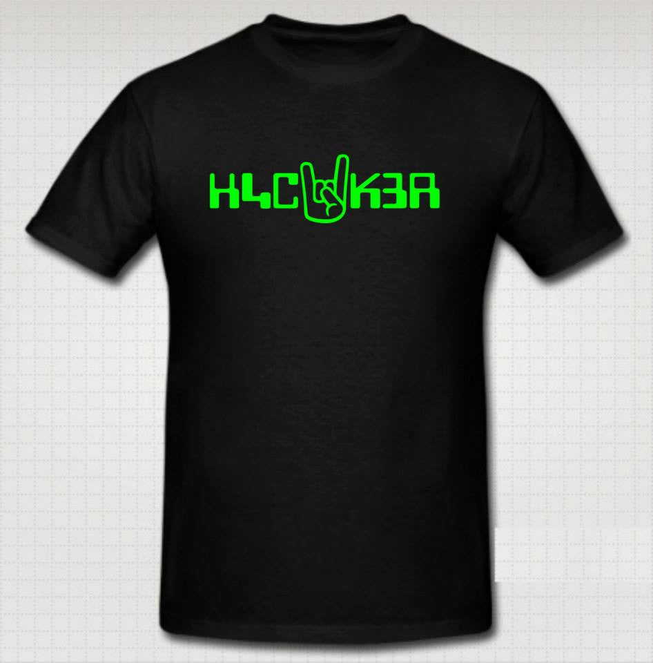 H4CK3R Hacker T-shirt | Blasted Rat