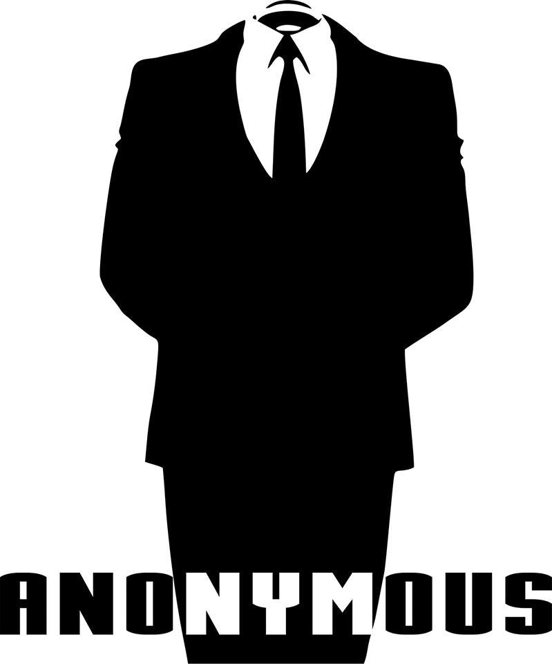 Anonymous - Die Cut Vinyl Sticker Decal
