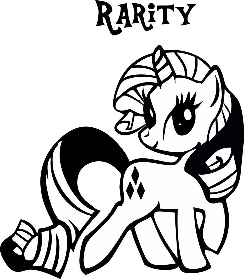 My Little Pony Rarity  Variation3 - Die Cut Vinyl Sticker Decal