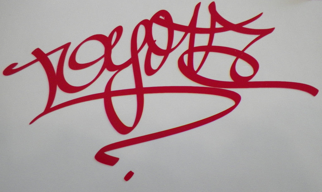 Toyota Hand Style Graffiti JDM Racing | Die Cut Vinyl Sticker Decal | Blasted Rat