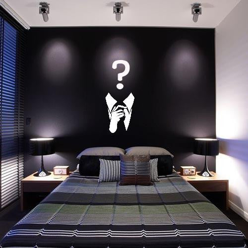 Anonymous ? - 23" Die Cut Vinyl Wall Decal Sticker