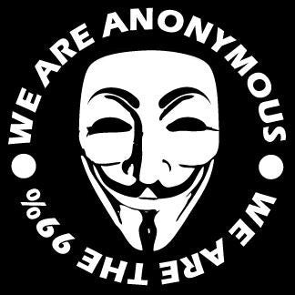 We Are Anonymous - We Are the 99% - Die Cut Vinyl Sticker Decal