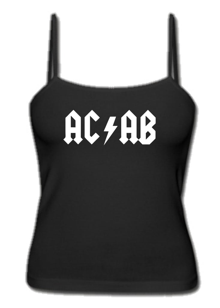 ACAB All Cops Are Bastards AC/DC Logo A.C.A.B. Women's Singlet