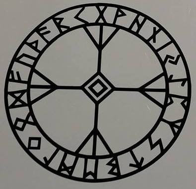 Algiz Viking Celtic Runes Elhaz Runic Amulet | Die Cut Vinyl Sticker Decal