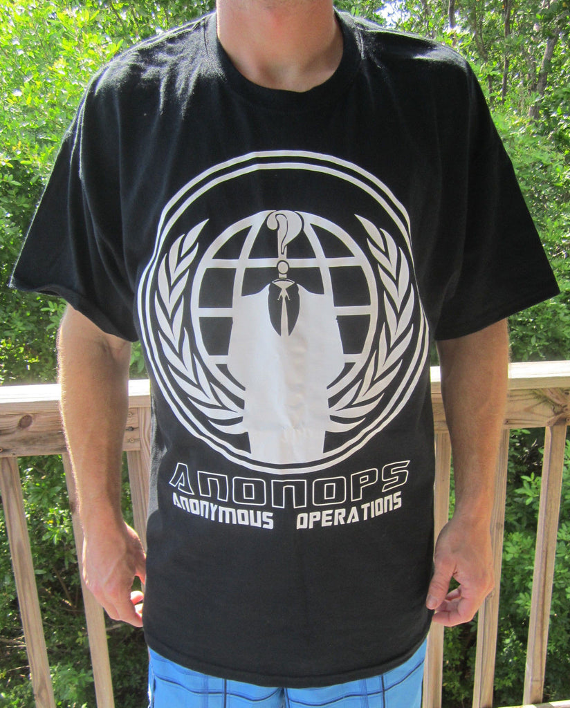 Anonymous Operations AnonOps Crest T-shirt