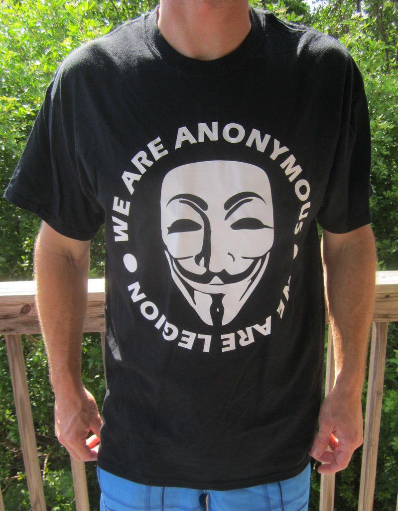 We Are Anonymous - We Are Legion with Guy Fawkes Mask T-shirt