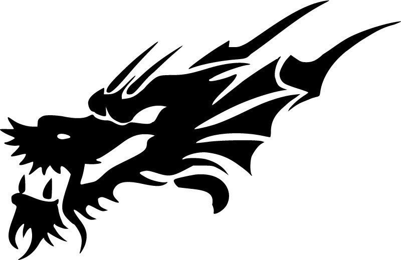 Asian Dragon JDM Racing | Die Cut Vinyl Sticker Decal | Blasted Rat