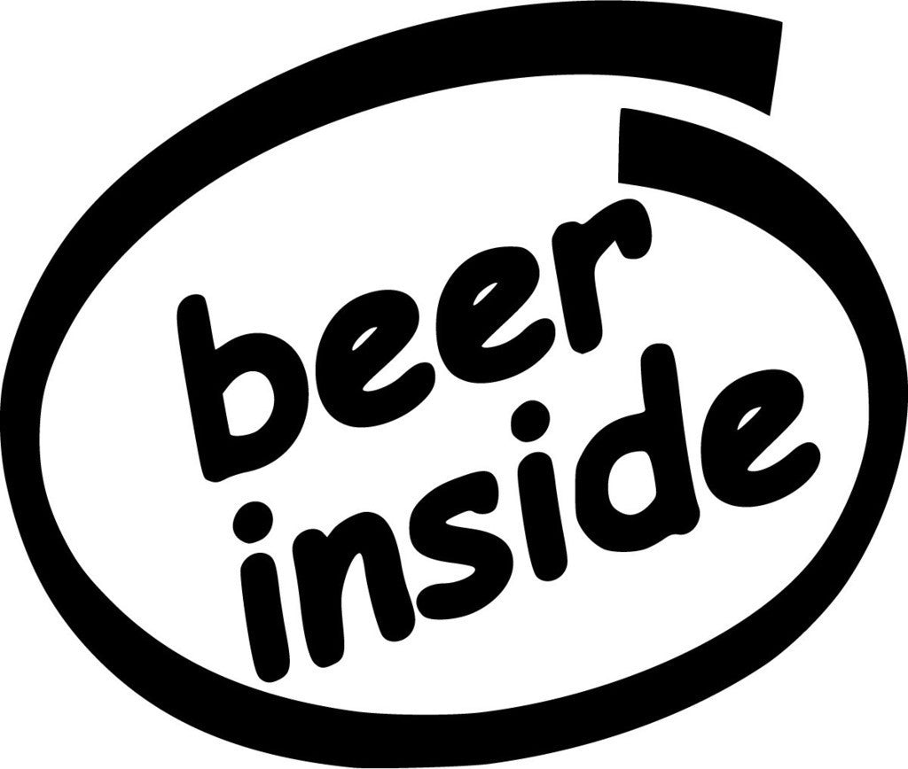 Beer Inside JDM Racing | Die Cut Vinyl Sticker Decal | Blasted Rat
