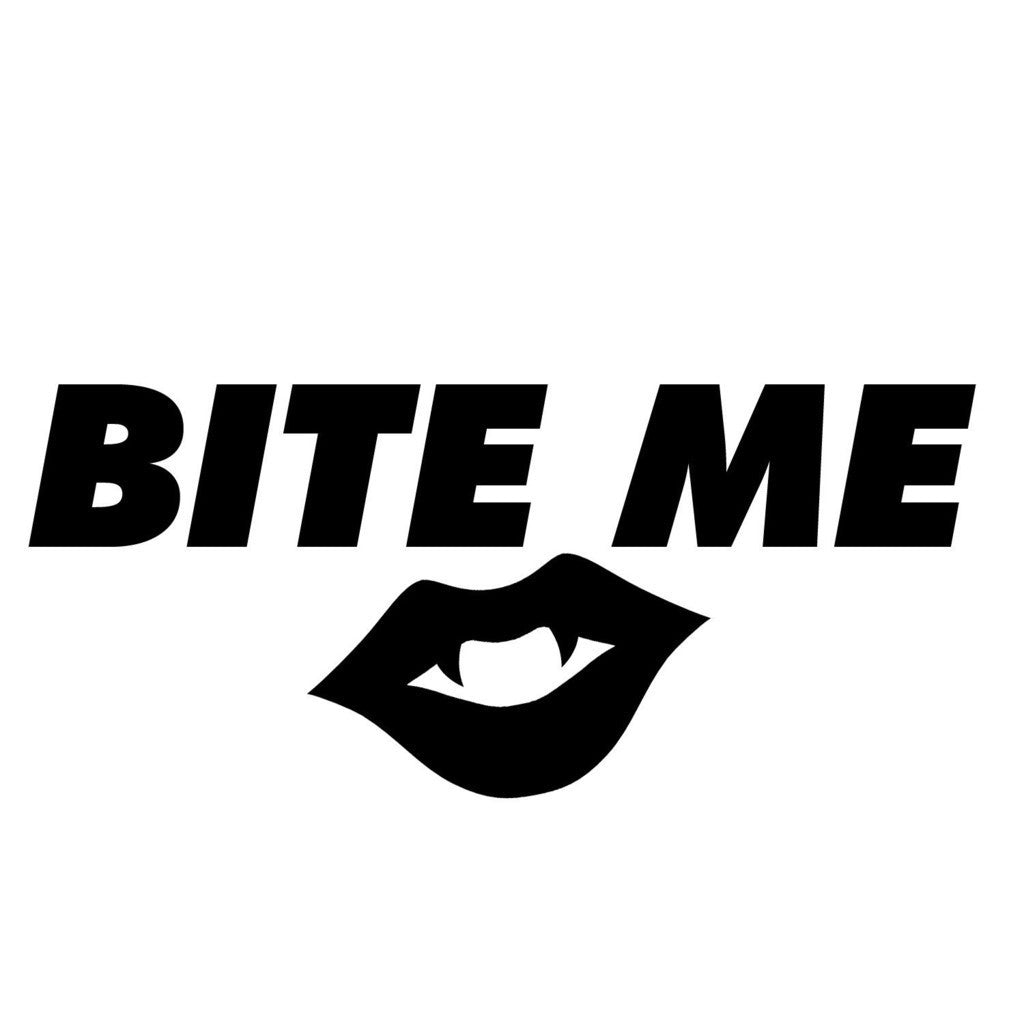Bite Me Fangs JDM Racing | Die Cut Vinyl Sticker Decal | Blasted Rat