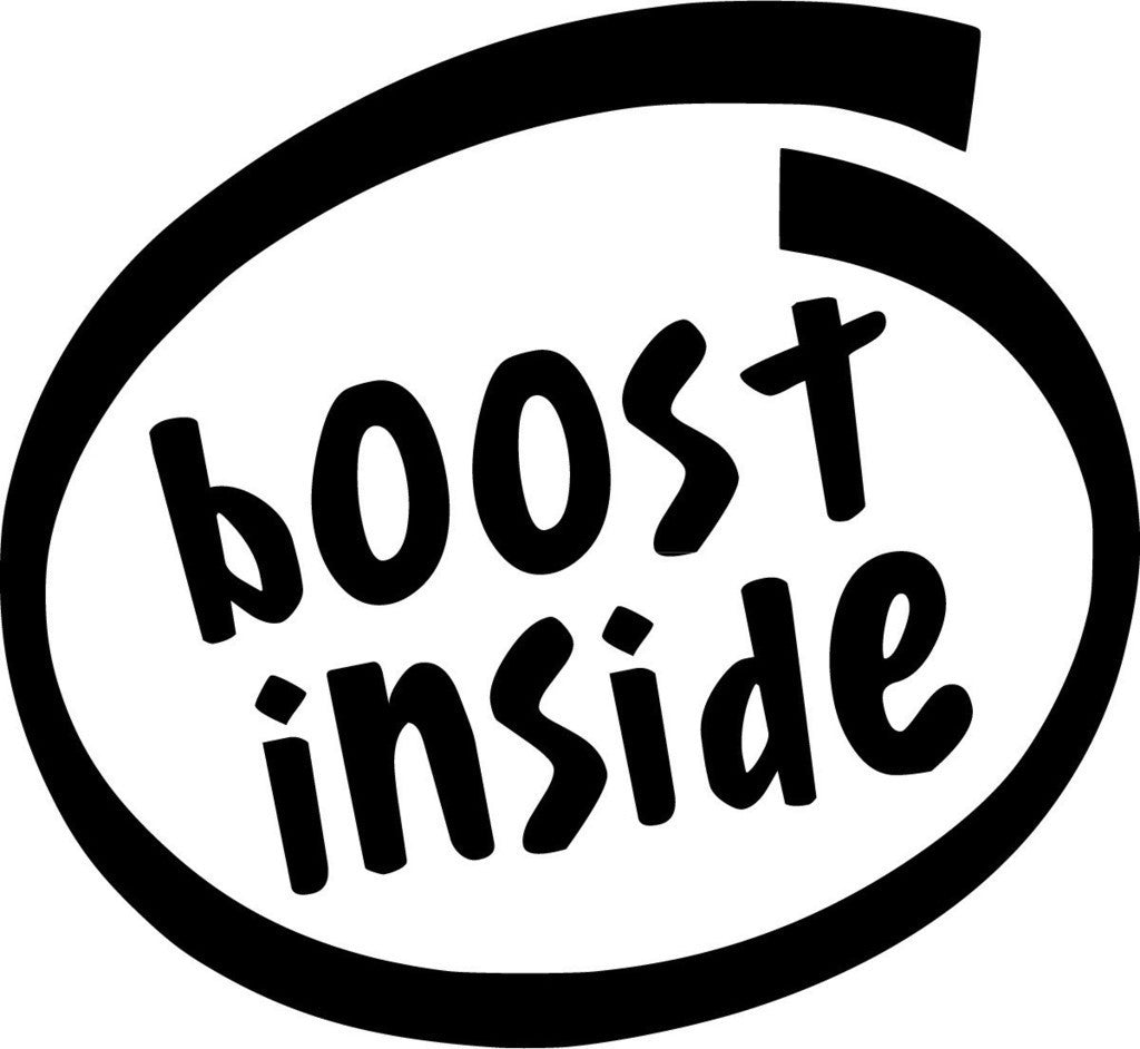 Boost Inside JDM Racing | Die Cut Vinyl Sticker Decal | Blasted Rat