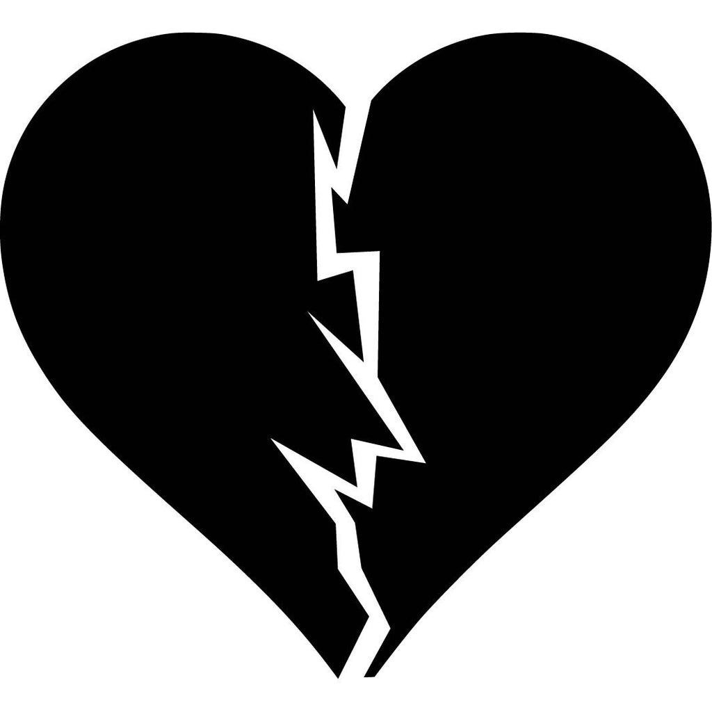 Broken heart - Die Cut Vinyl Sticker Decal