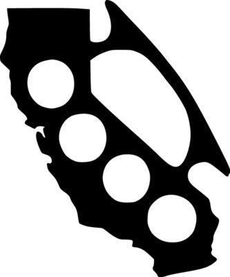California Brass Knuckles JDM Racing | Die Cut Vinyl Sticker Decal | Blasted Rat
