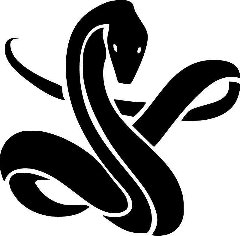 Coiled Snake JDM Racing | Die Cut Vinyl Sticker Decal | Blasted Rat