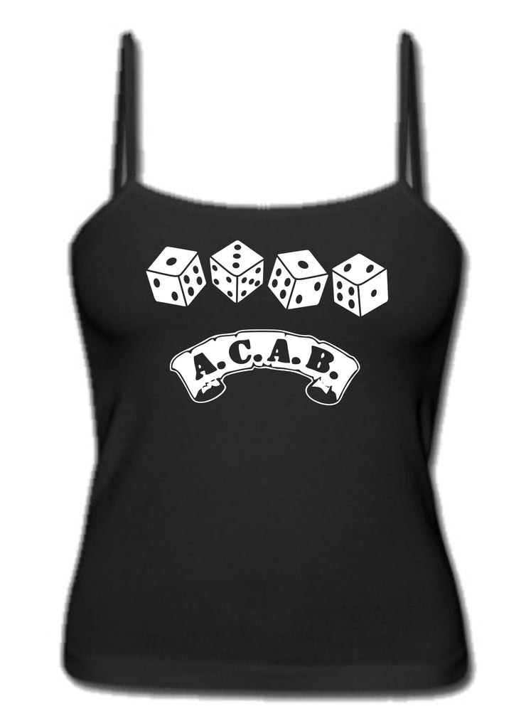 ACAB Scroll with Dice A.C.A.B. Women's Tank Top Singlet