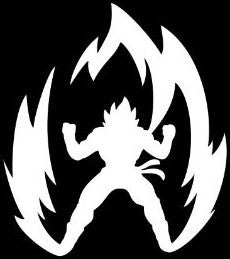 Super Saiyan Goku, Dragon Ball Z - Die Cut Vinyl Sticker Decal