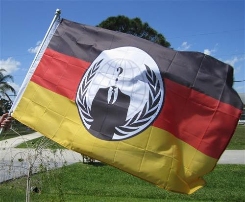 Anonymous Germany Large Flag 5x3 feet