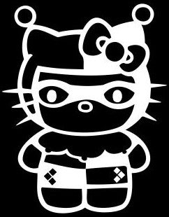 Hello Kitty Harley Quinn - Die Cut Vinyl Sticker Decal