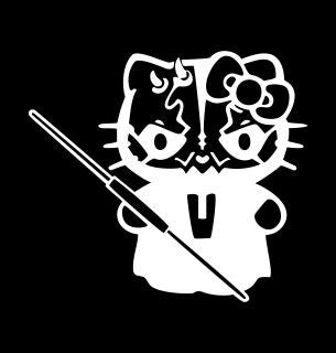 Hello Kitty Darth Maul Star Wars - Die Cut Vinyl Sticker Decal