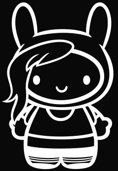 Hello Kitty Fionna Adventure Time - Die Cut Vinyl Sticker Decal