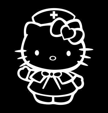 Hello Kitty Nurse - Die Cut Vinyl Sticker Decal