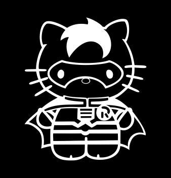 Hello Kitty Robin from Batman - Die Cut Vinyl Sticker Decal